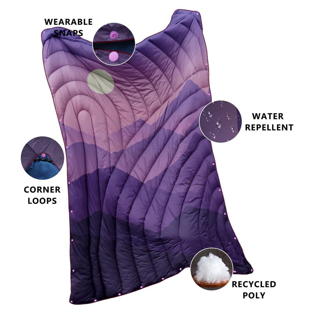 Unisex Travel Blanket with Thermal Insulating Filling Bowlift