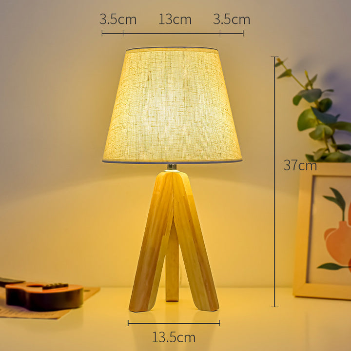 Modern Wooden Base Table Lamp