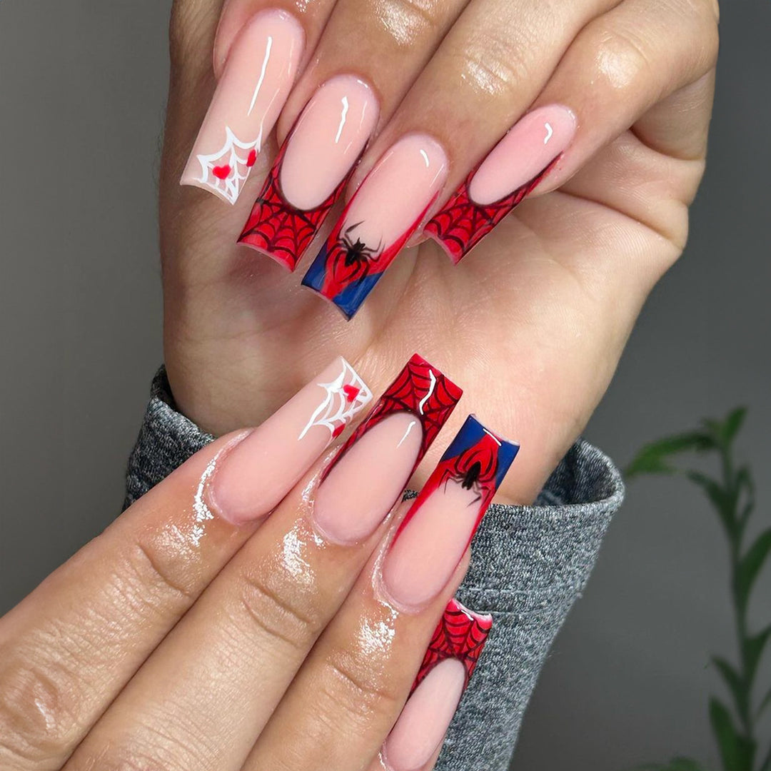 Spider-Man Inspired 3D Nail Art Extensions Bowlift