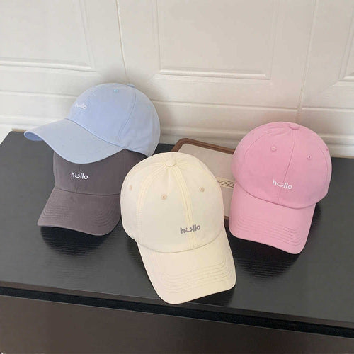 Unisex Casual Cotton Embroidered Cap Bowlift