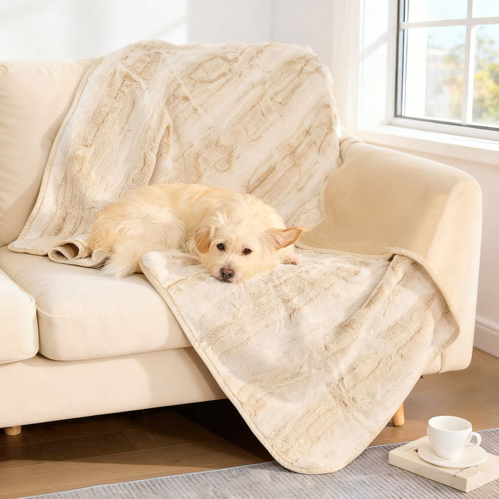 Plush dog Throw Blanket