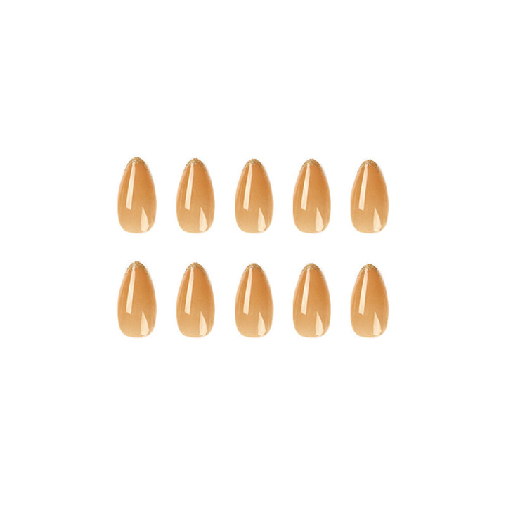Artificial stiletto nails with glamorous glitter accent Bowlift