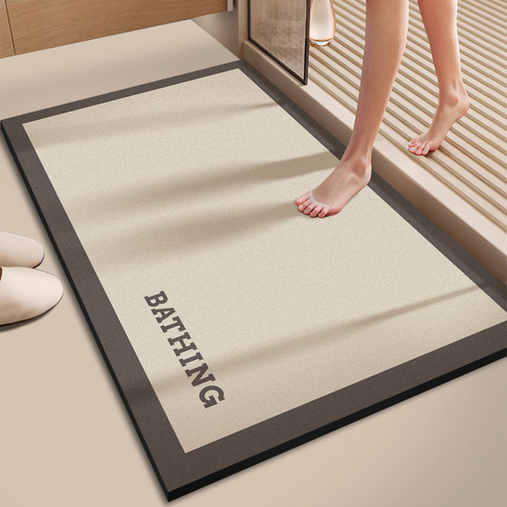 Absorbent Bathroom Floor Mat Bowlift