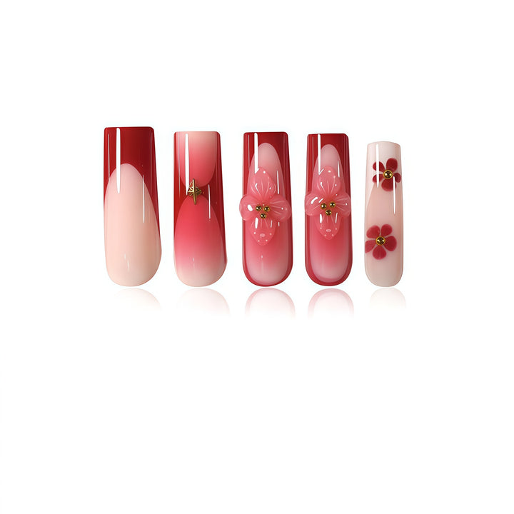 3D Floral Nail Art Enhancements Bowlift