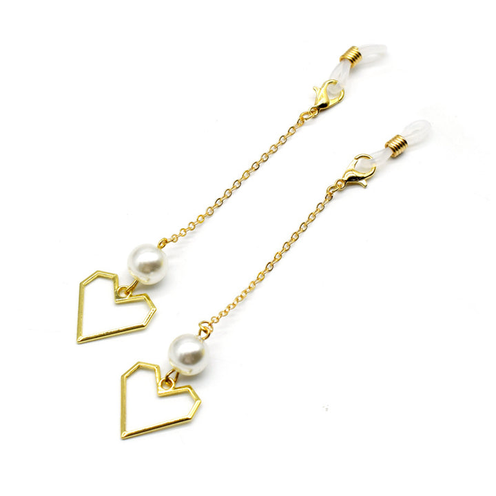 Heart-Shaped Geometric Elegance Eyewear Chain Bowlift
