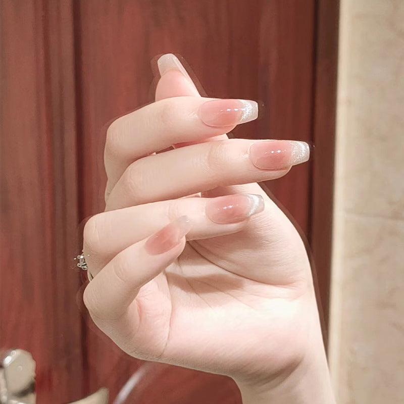 Elegant French Tip Press-On Nails Bowlift 1789389459