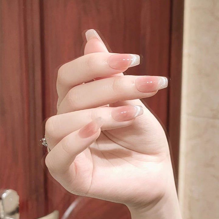 Elegant French Tip Press-On Nails Bowlift 1789389459