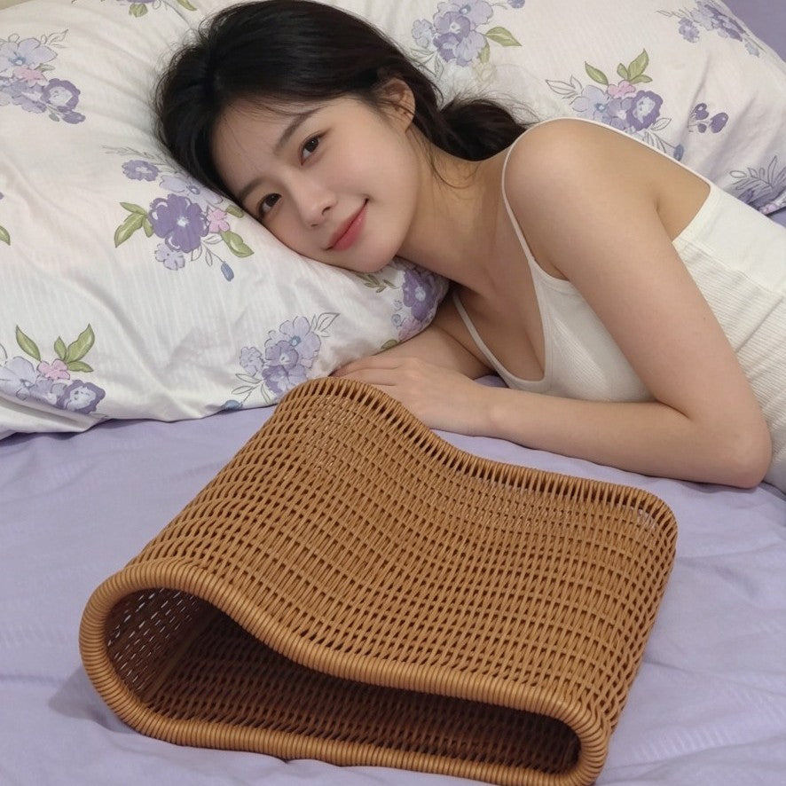 Curved Woven Storage Basket Bowlift