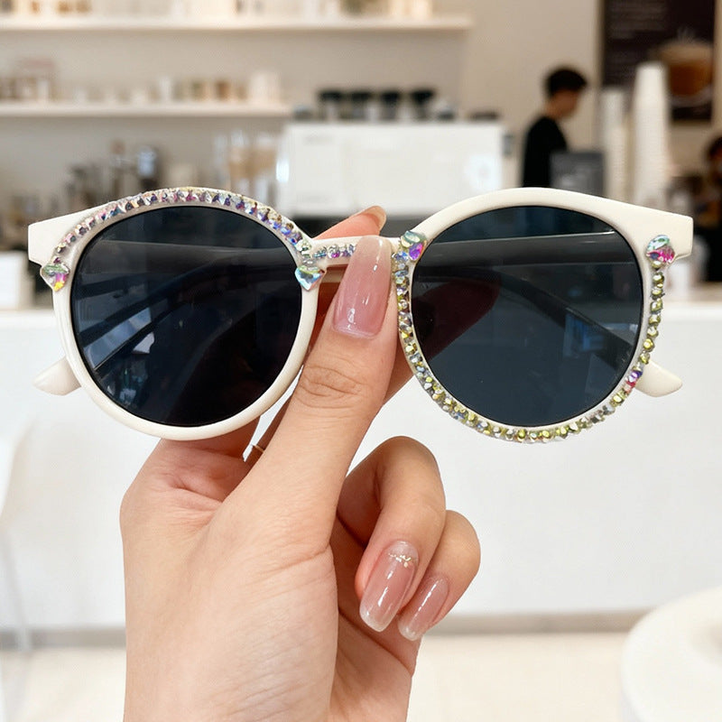 Crystal-Embellished Cat-Eye Sunglasses Bowlift