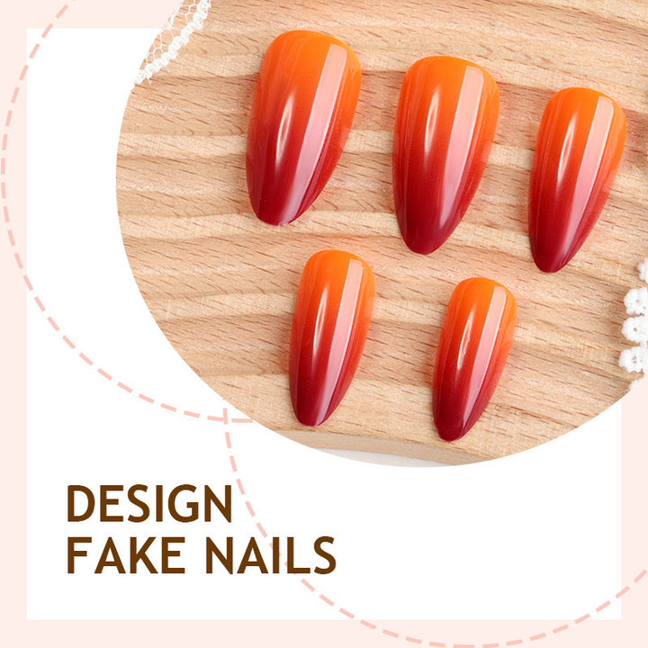 Artificial Nail Set with Ombre Effect Bowlift