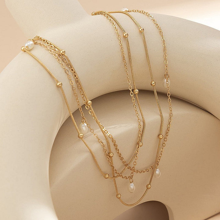 Elegant Layered Chain Necklace Bowlift