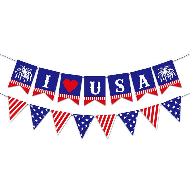 Unisex nan patriotic acrylic cake topper with US flag heart motif Bowlift