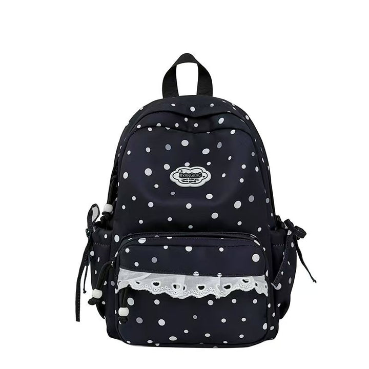 Adorable Polka Dot Design Backpack Bowlift
