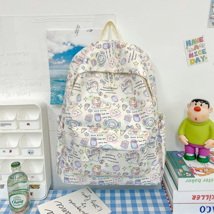Cute Cartoon Animal Print Backpack