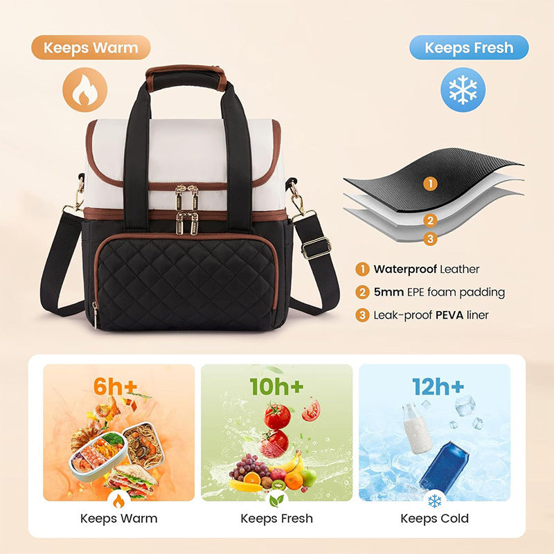 Insulated Multi-Compartment Lunch Carrier Bowlift