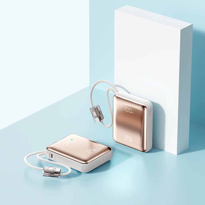 Portable power bank with integrated LED digital display and real-time charging status indicator Bowlift