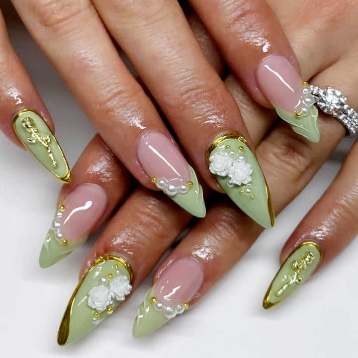 Decorative Acrylic Nail Art Design Bowlift