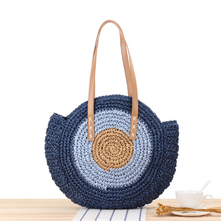 Round straw bag Bowlift