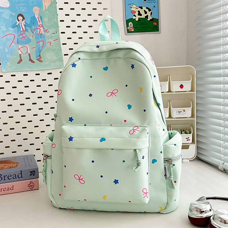 Playful Patterned School Backpack