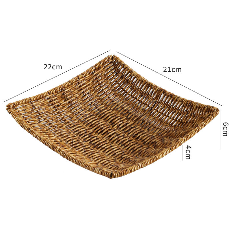 Handwoven Decorative Serving Basket Bowlift