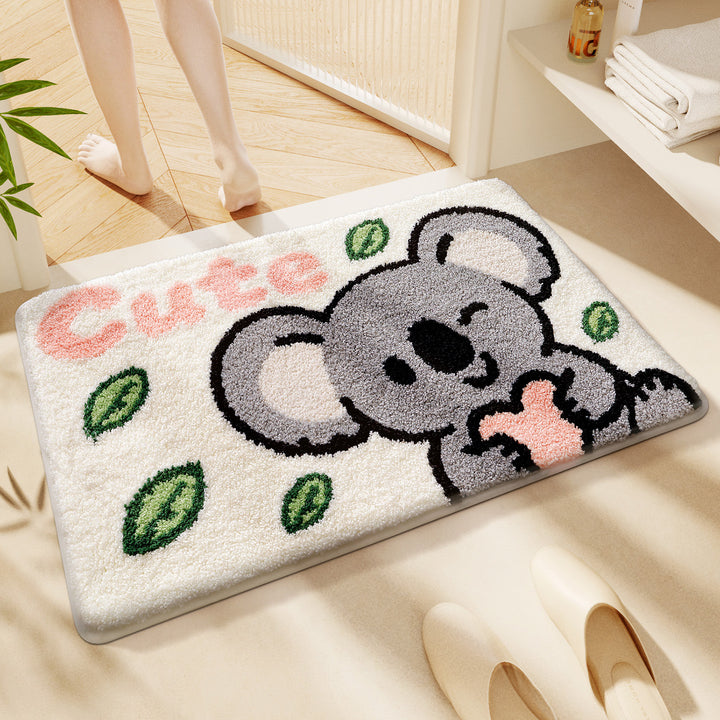 Cute Cartoon Cat Bath Rug Bowlift