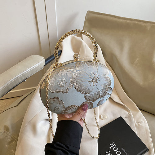 Elegant Floral Evening Clutch Bowlift