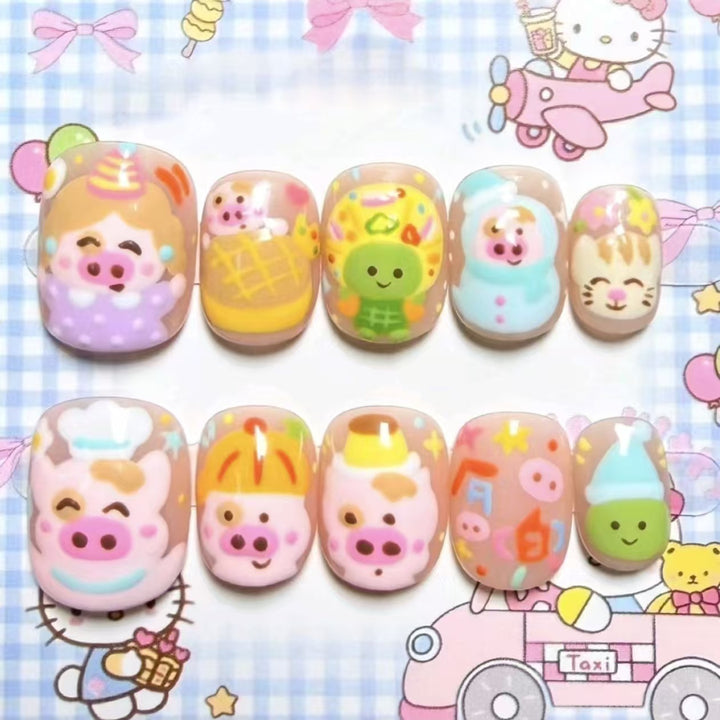 Artistic Character Nail Art Set Bowlift