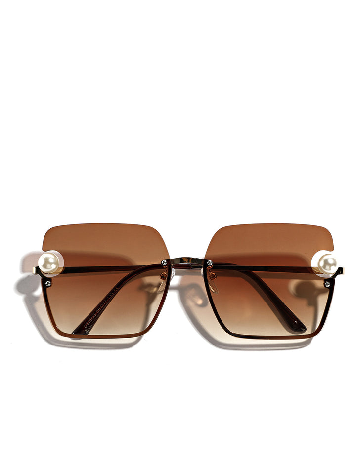 Women's square sunglasses with elegant transparent frame Bowlift