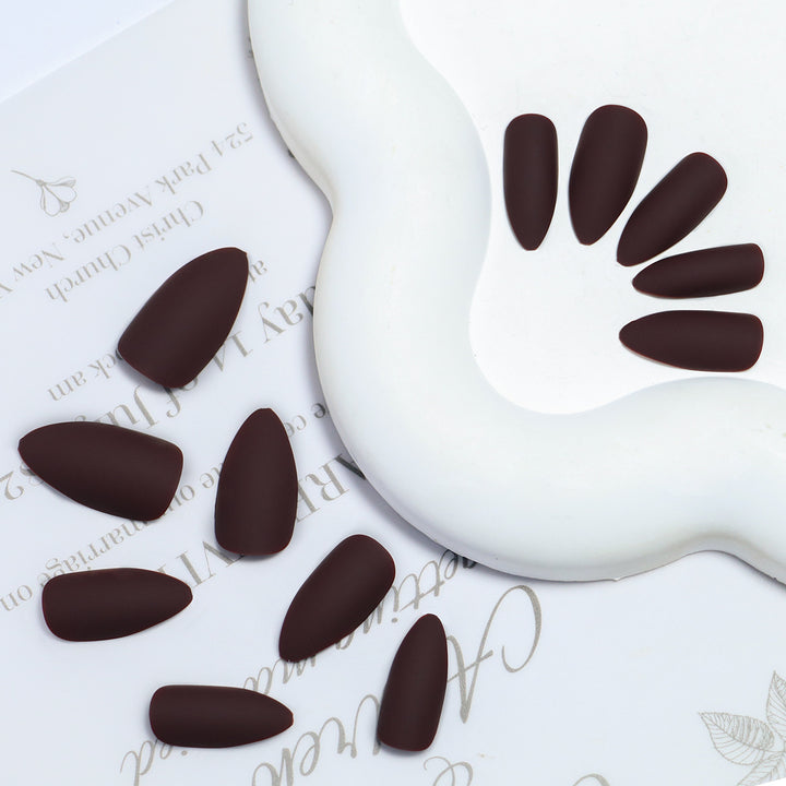 Matte Finish Press-On Nail Extensions Bowlift