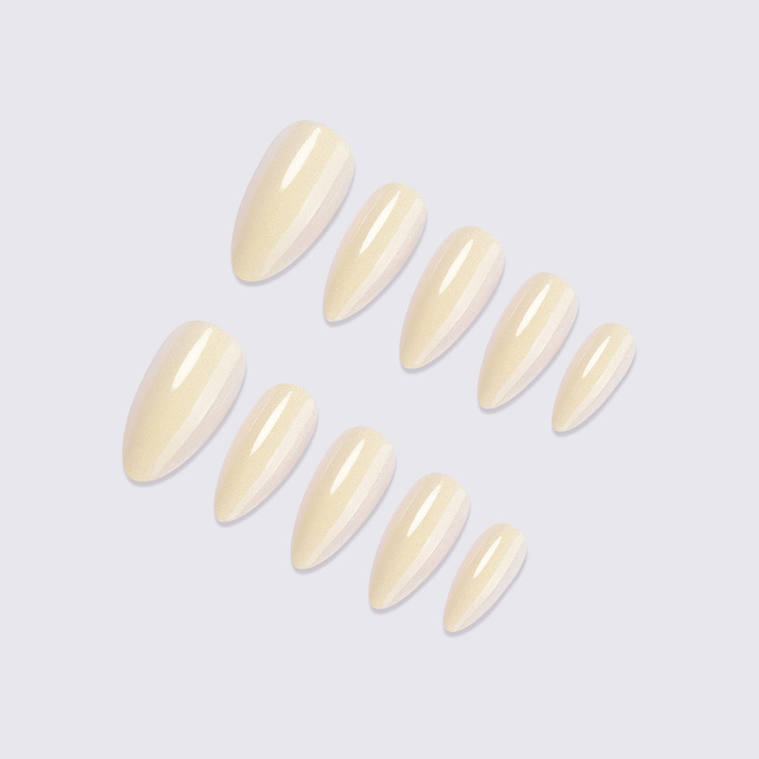 Premium Glossy Stiletto Press-On Nail Set Bowlift