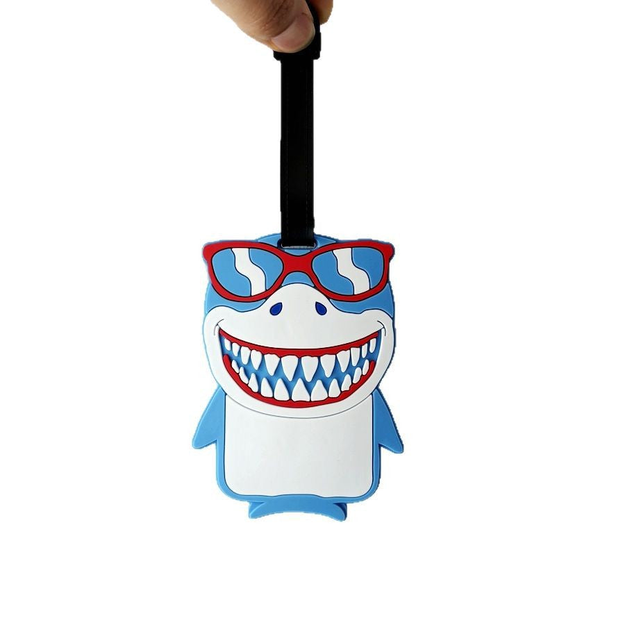 Shark-Themed Luggage Tag Bowlift