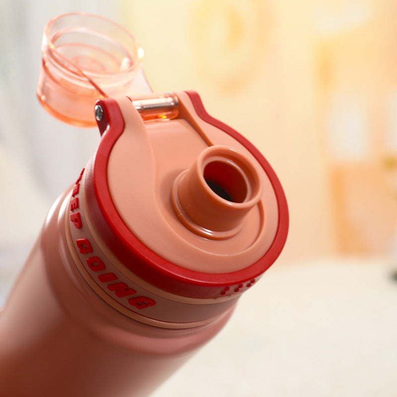 Women's Sports Insulated Drinking Bottle with Practical Flip Lid Bowlift