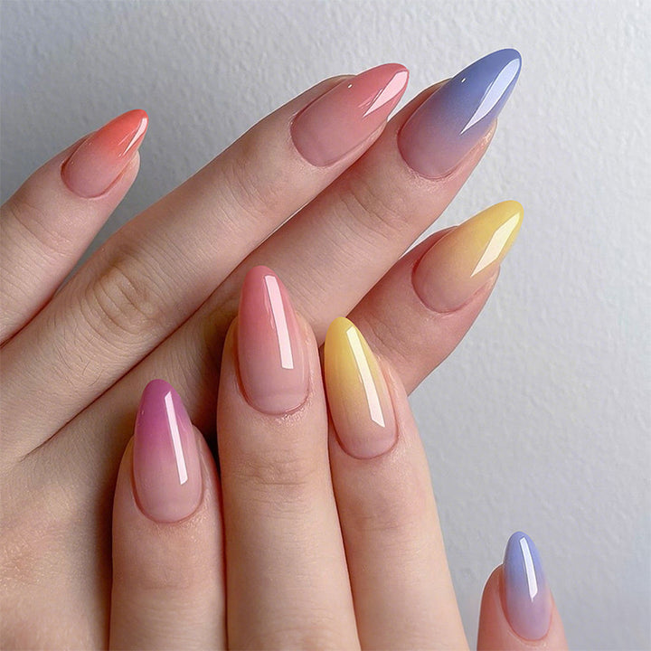 Ombre Nail Art Set with Elegant Gradient Design Bowlift