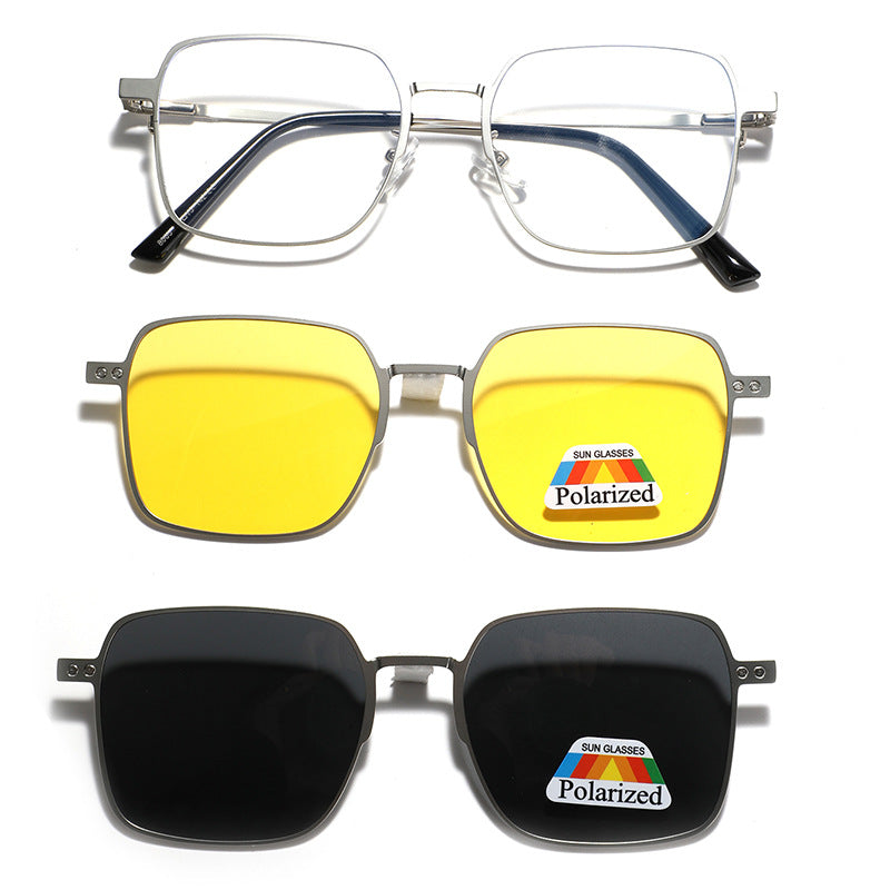 Women's versatile, fashionable sunglasses with interchangeable polarizing lenses Bowlift