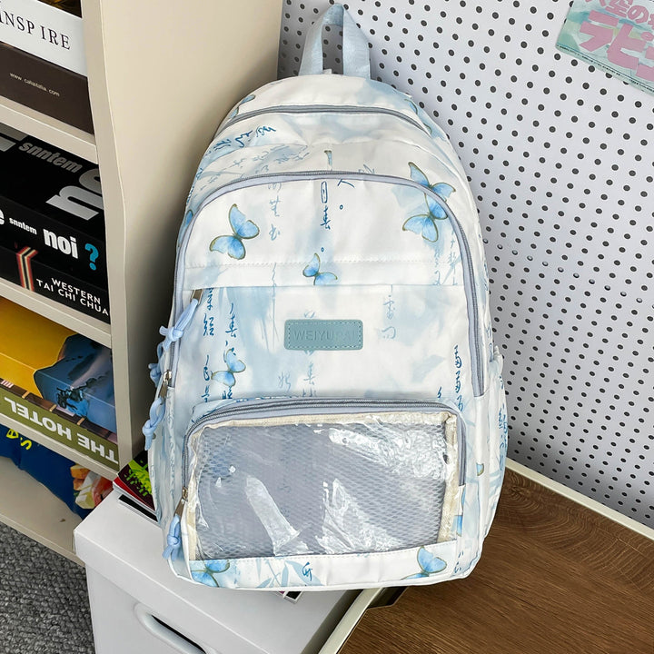 Artistic Floral Print Backpack