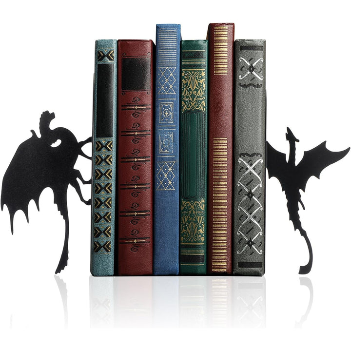 Dragon-Themed Metal Bookends