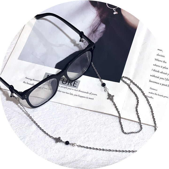 Decorative Metal Chain Eyewear Holder Bowlift