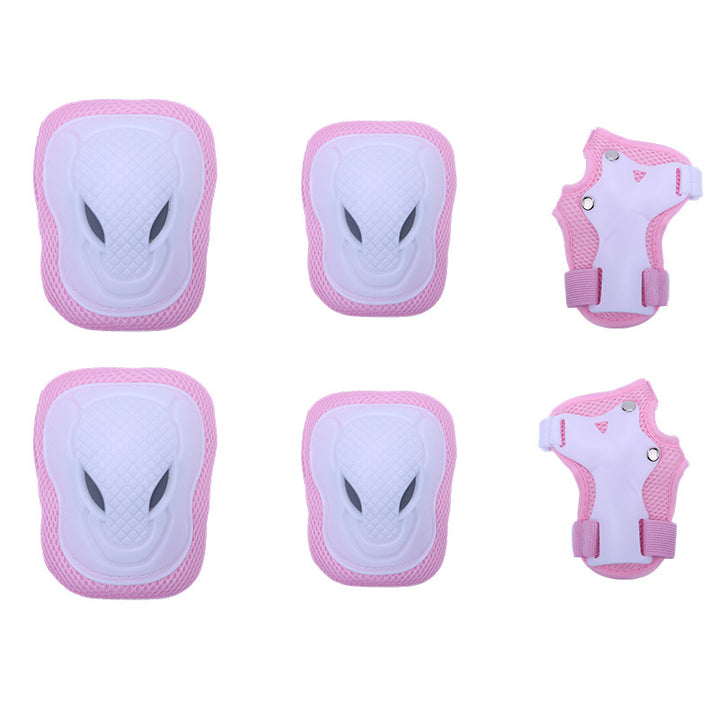 Complete Skate Protection Pad Set with Breathable Mesh and EVA Shock-Absorbing Shell Bowlift