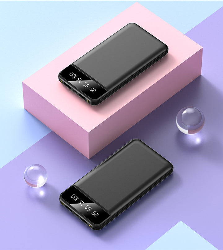 Portable power bank with digital smart display and fast charging speed Bowlift