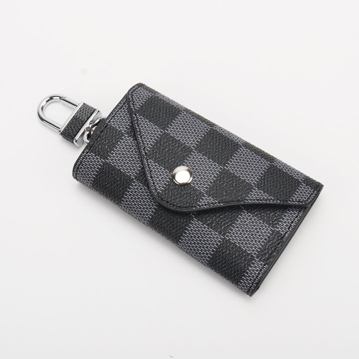 Checkered Pattern Keychain Wallet Bowlift