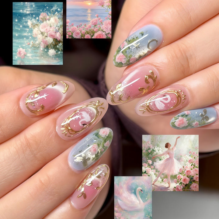 Elegant and playful artificial nails Bowlift