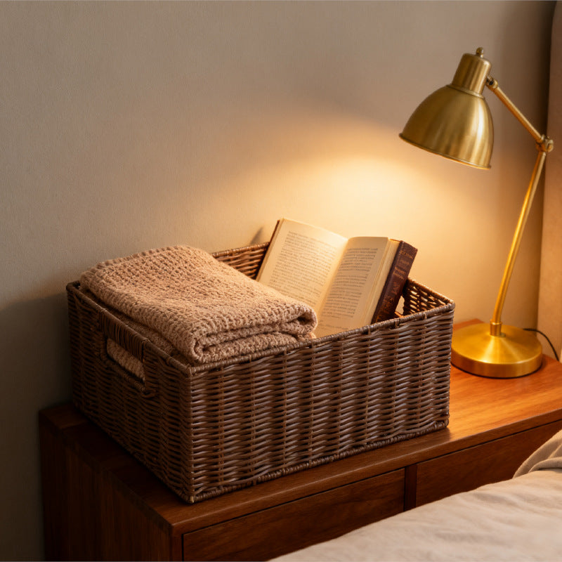 Women storage baskets made of woven material Bowlift