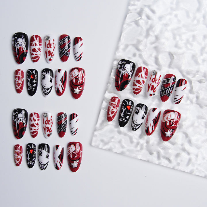 Creative Nail Art Set with Unique Graphics Bowlift