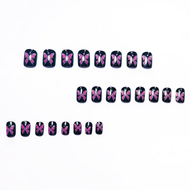 Artistic Butterfly Nail Art Bowlift