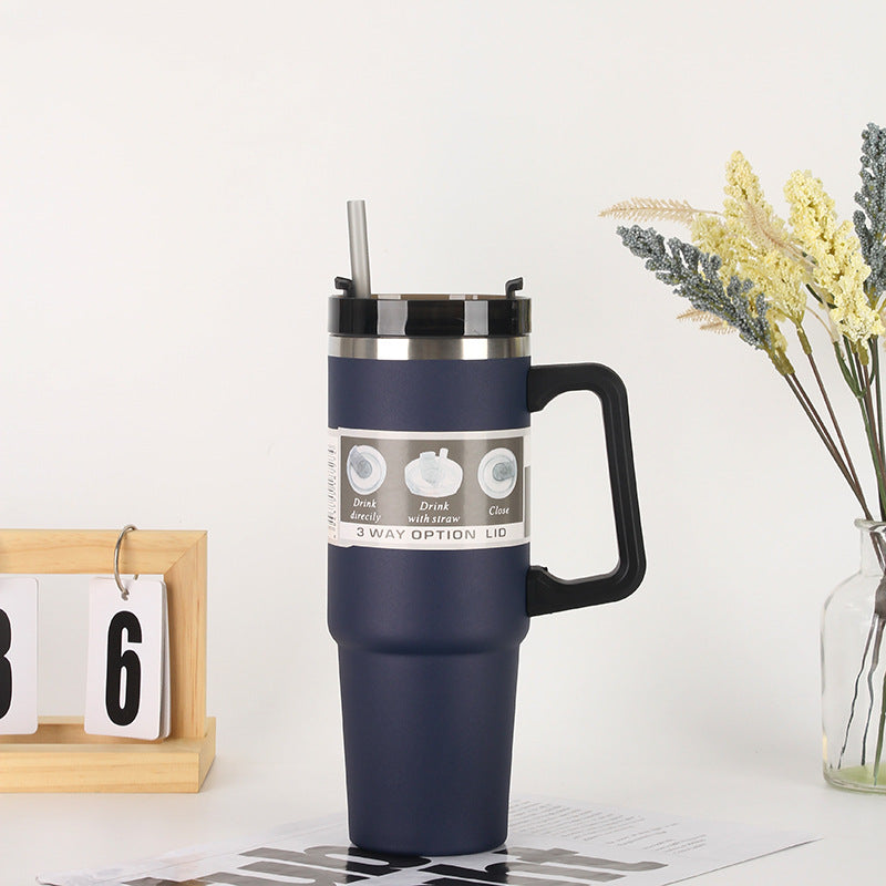 Ladies Insulated Portable Drinking Cup with Straw Bowlift