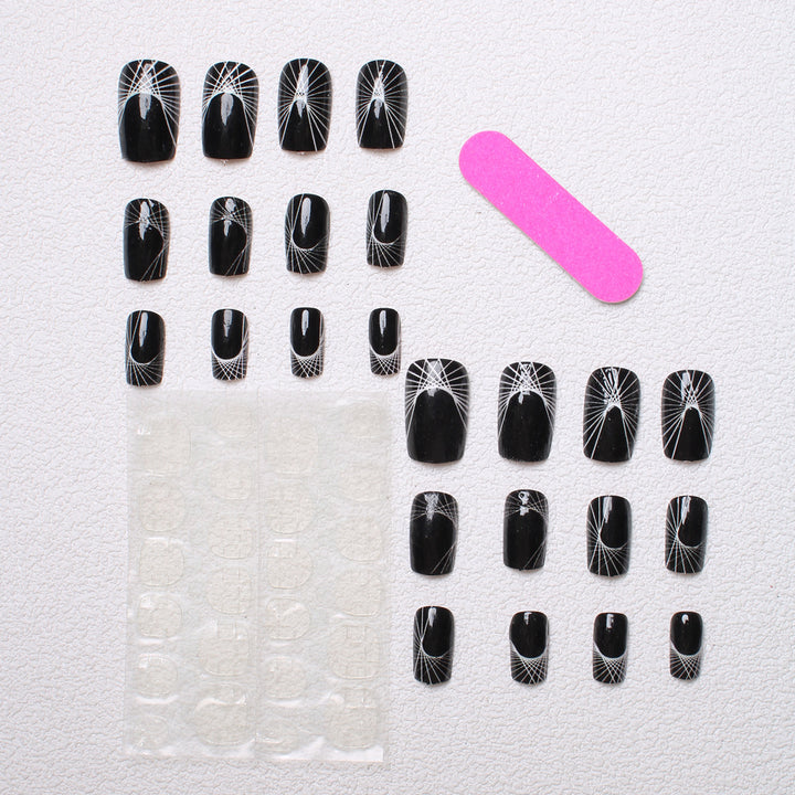Geometric Patterned Press-On Nails Bowlift