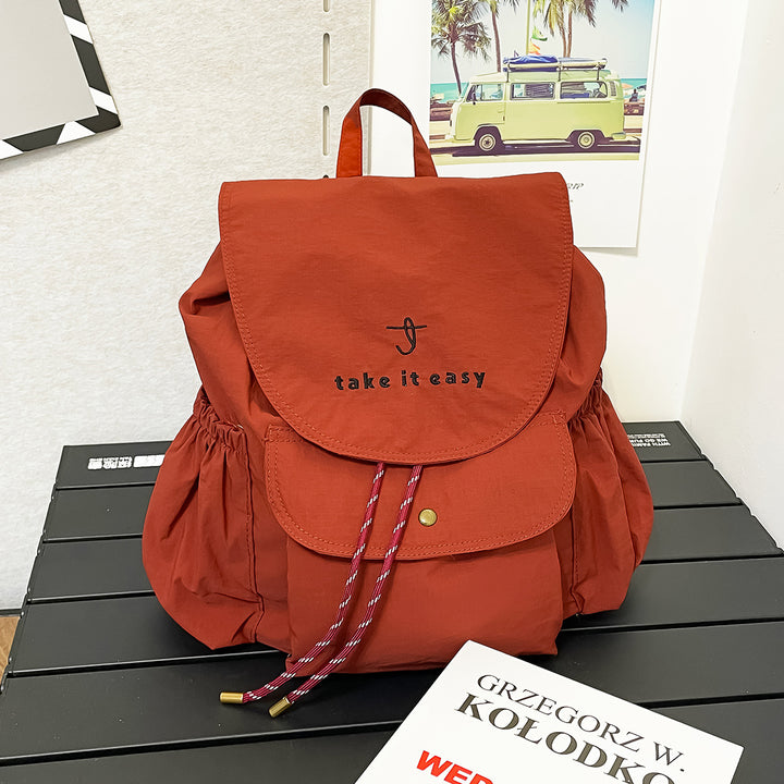 Casual Drawstring Closure Backpack Bowlift