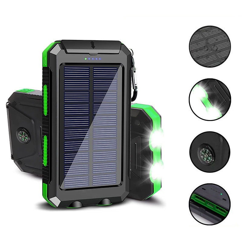 Solar-powered power bank with dual USB connection Bowlift