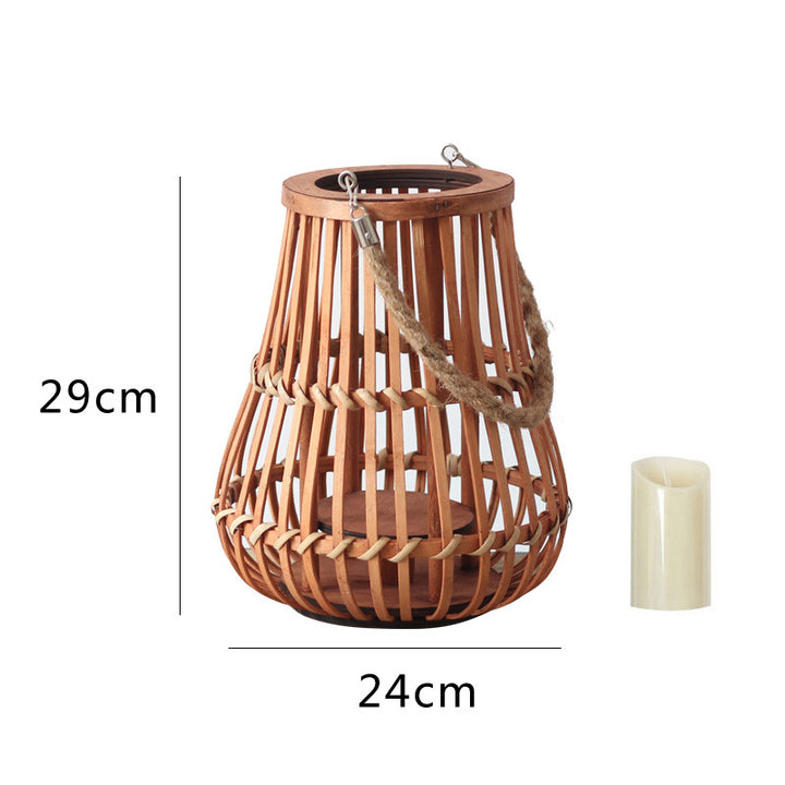 Stylish lantern with hemp handle Bowlift