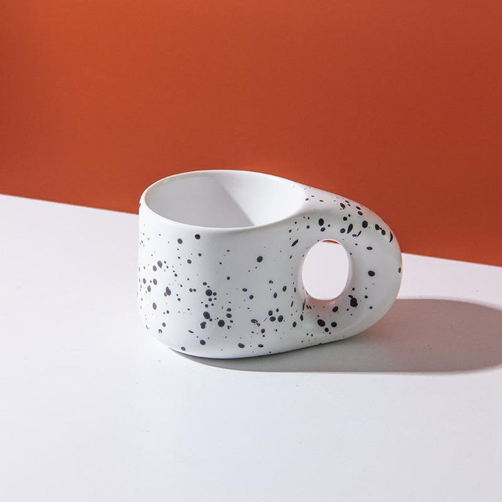 Elegant Curved Ceramic Serving Plate